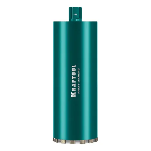 KRAFTOOL DIAMOND 162 мм (450 мм, 1 1/4″, лазерная сварка, сухое сверление с микроударом), алмазная коронка по железобетону (29825-162)