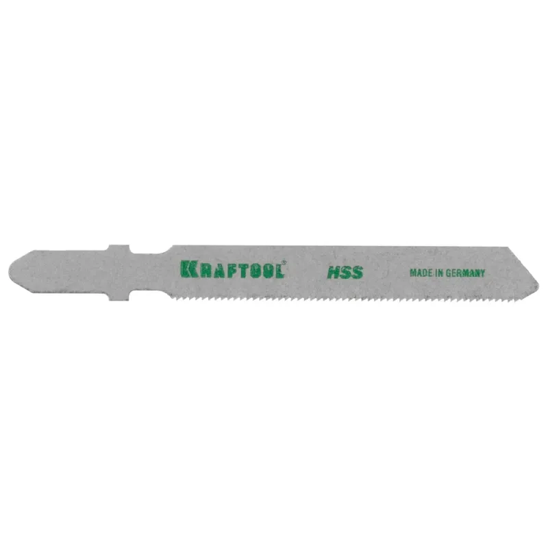 KRAFTOOL T118G, EU-хвост., по металлу HSS, шаг 0.9 мм, 50 мм, 2 шт, полотна для лобзика (159551-0,9)