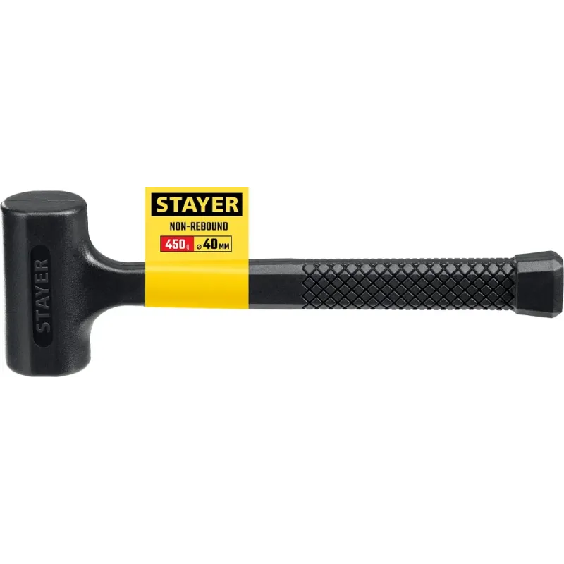 STAYER 40 мм, 450 г, цельнолитой безынерционный слесарный молоток, Professional (2042-450)
