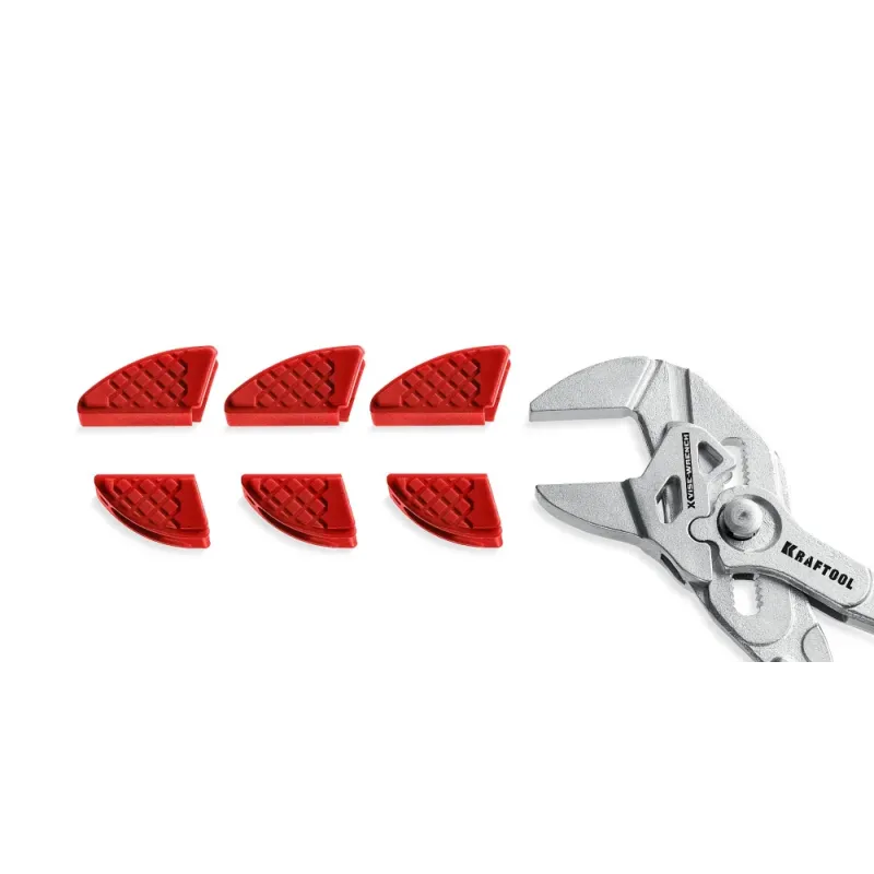 KRAFTOOL Vise-Wrench сменные защитные накладки на губки, для клещей 250 мм, набор из 3-х пар (22067-S3)