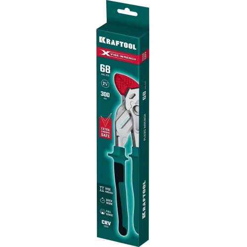 KRAFTOOL Vise-Wrench X 300 мм, Клещи переставные-гаечный ключ (22069)