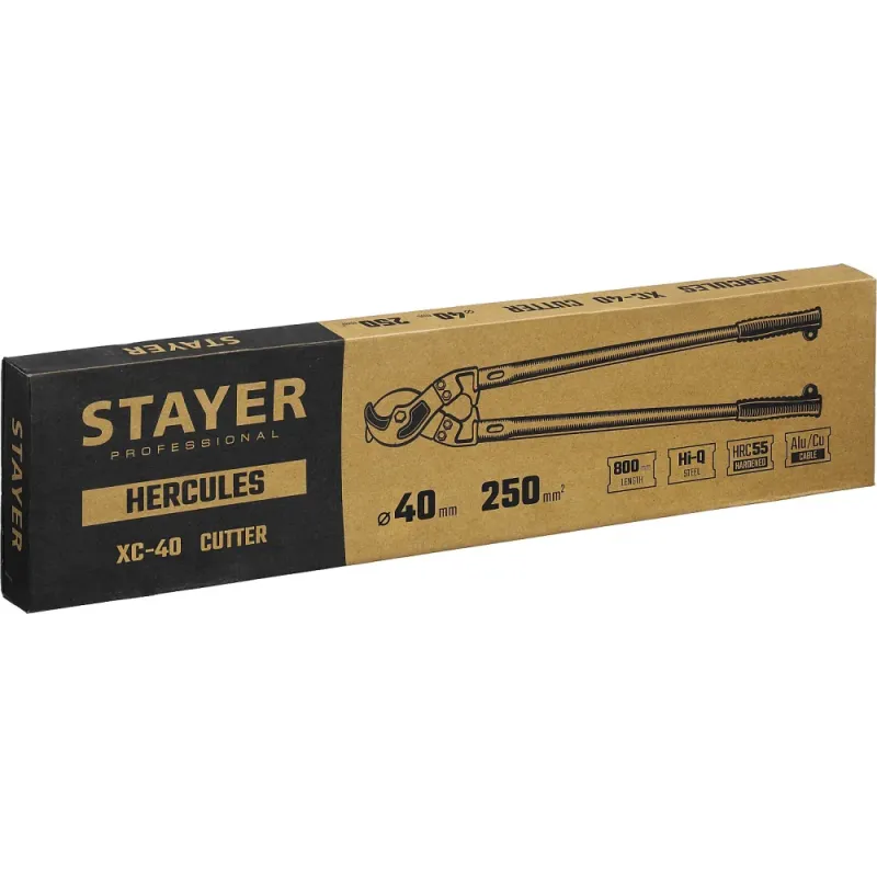 STAYER Hercules XC-40, d 40 мм, кабелерез, Professional (2334-80)