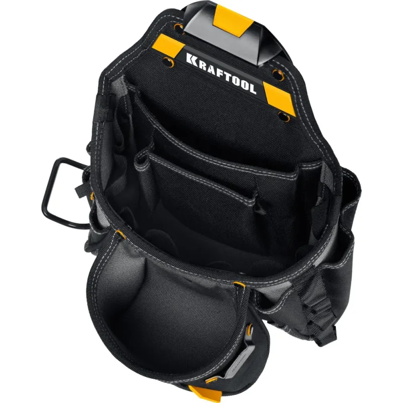 KRAFTOOL KBS-5 пояс монтажника, в комплекте: пояс монтажника, подтяжки и 3 сумки (38760-5)