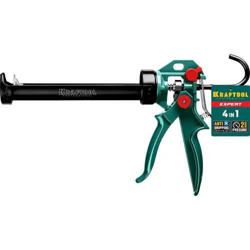 KRAFTOOL Expert 4-in-1 310 мл, скелетный пистолет для герметика (06675)