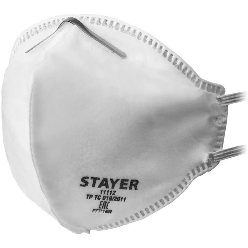 STAYER F-80, класс защиты FFP1, плоская, фильтрующая полумаска (11112)
