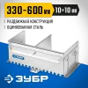 ЗУБР зуб 10*10 мм, до 600 мм, оцинкованная сталь, Раздвижная гребенка для плитки, ПРОФЕССИОНАЛ (08045-10)