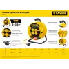 STAYER М-325, ПВС, 3 х 2.5 мм2, 30 м, 4000 Вт, IP44, силовой удлинитель на катушке (55064-30)