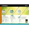 GRINDA PR-12T ALU, 380 х 95 х 1500 мм, 12 витых зубцов, углеродистая сталь, алюминиевый черенок, садовые грабли, PROLine (39585)
