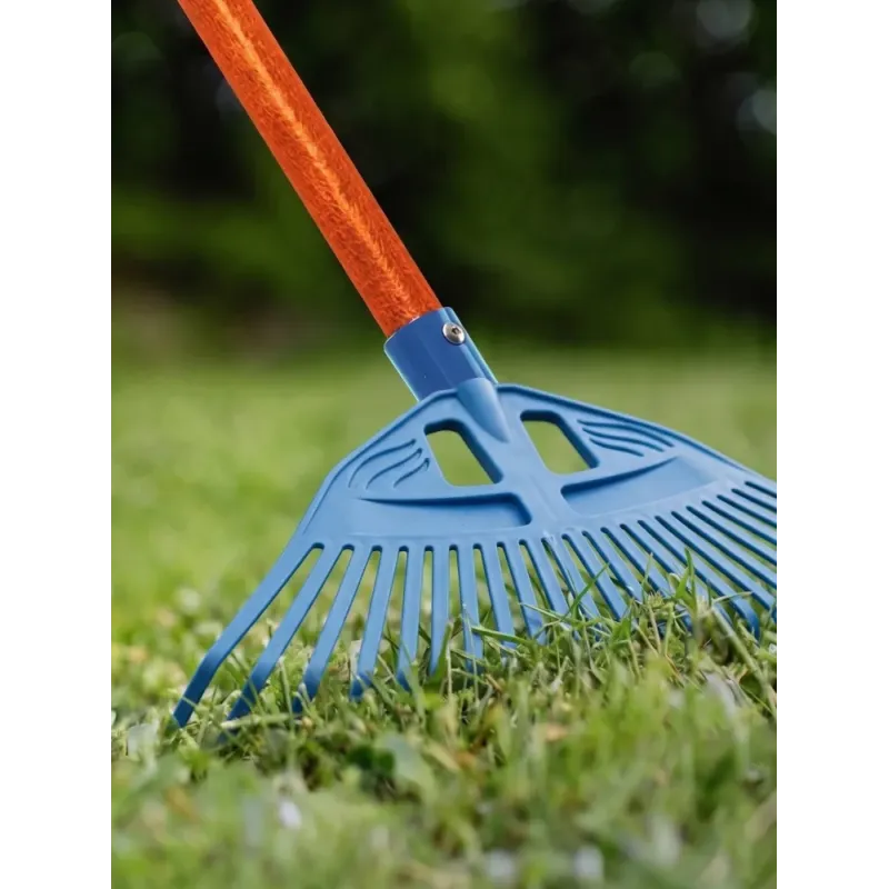 GRINDA PP-23 FIBER, 500 х 50 х 1680 мм, 23 зубца, ударопрочный пластик, фибергласовый черенок, грабли веерные пластиковые, PROLine (421815)