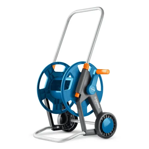 GRINDA HC-45, для шлангов 45м x 1/2″ и 20м х 3/4″, усиленные колёса, телескопическая ручка, катушка для шлангов ProLine (8-428425)