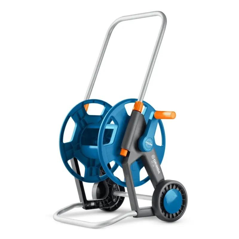 GRINDA HC-45, для шлангов 45м x 1/2″ и 20м х 3/4″, усиленные колёса, телескопическая ручка, катушка для шлангов ProLine (8-428425)