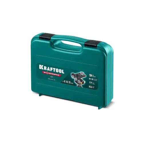 KRAFTOOL Woodsniper 101, ″3-в-1″ кондуктор для эксцентриковых стяжек и шкантов (30072)