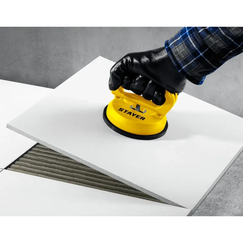 STAYER MAXLift, 40 кг, пластмассовый, одинарный, стеклодомкрат на присоске (33718-1)