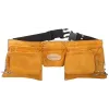 STAYER кожаный, 2 скобы, пояс для инструментов с 11 карманами, Professional (38520)