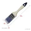 STAYER AQUA, 50 мм, 2″, искусственная щетина, деревянная ручка, для воднодисперсионных и акриловых ЛКМ, плоская кисть (01032-050)