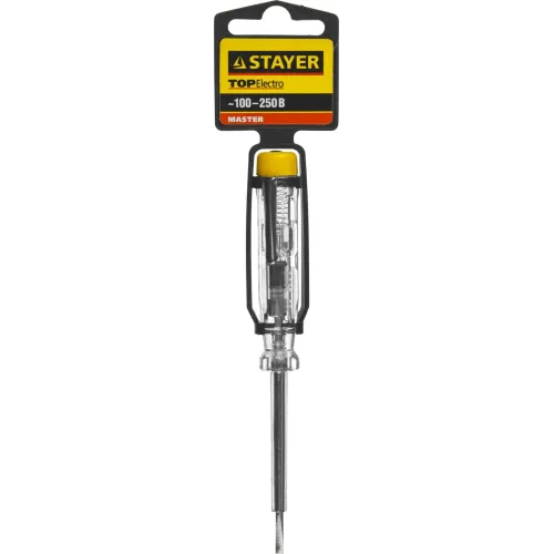STAYER MAXElectro, 250 В, 140 мм, электрический пробник (2572-14)