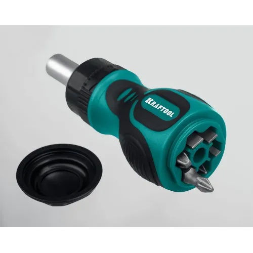 KRAFTOOL Kompakt-6, 6 предм., с битами, реверсивная отвертка (26190-H7)
