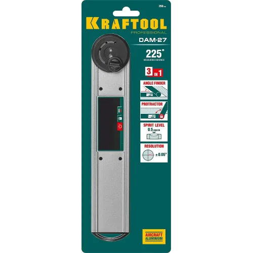 KRAFTOOL DAM-27, 250 мм, электронный угломер (34684)