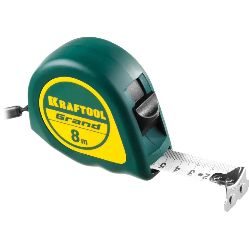 KRAFTOOL Grand, 8 м х 25 мм, рулетка (34022-08-25)