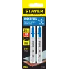 STAYER T118A, 2 шт, 50 мм / 1.2 мм, T-хвост., HSS сталь, по металлу толщиной 1.5-2 мм, полотна для лобзика, Professional (15993-1.4)