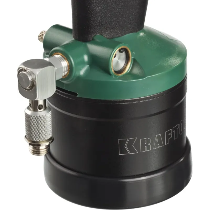 KRAFTOOL ARC-48, 2.4 - 4.8 мм, пневматический заклепочник с вакуумной фиксацией для вытяжных заклепок (31188)