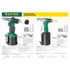 KRAFTOOL ARC-48, 2.4 - 4.8 мм, пневматический заклепочник с вакуумной фиксацией для вытяжных заклепок (31188)