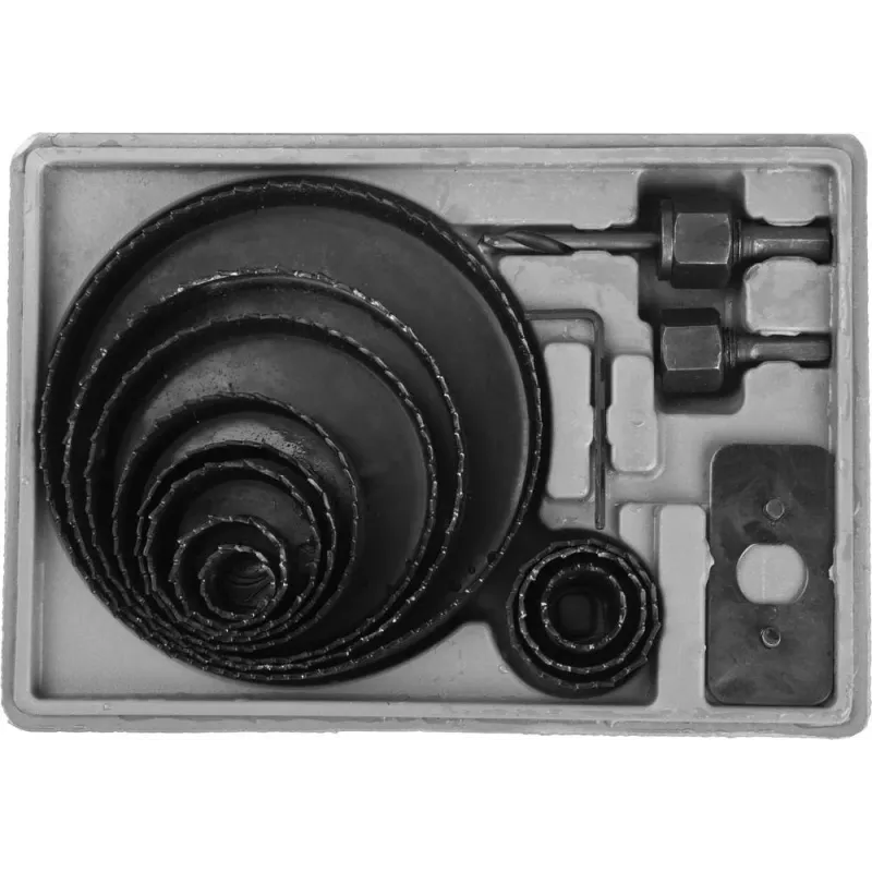 STAYER Maxcut, 12 шт, 19-127 мм, набор кольцевых коронок по дереву (29600-H15)