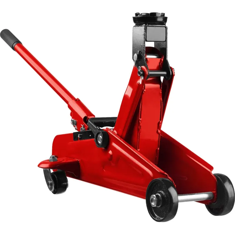 STAYER R-22 RED FORCE, 2 т, 125 - 320 мм, подкатной домкрат для легковых а/м, Professional (43152-2)
