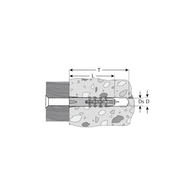 ЗУБР 6 х 40 мм, 1000 шт, распорный дюбель (4-301060-06-040)