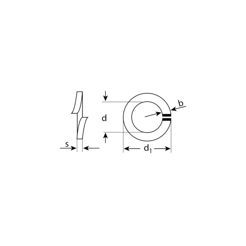 ЗУБР DIN 127, 20 мм, 3 шт, пружинная шайба (4-303856-20)