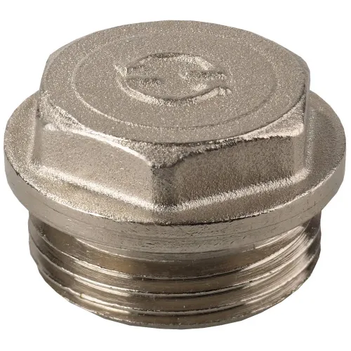 GENERAL FITTINGS 1/2″, с прижимной шайбой, латунь, заглушка (51100-1/2)