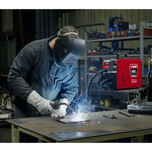 ЗУБР RED FORCE, MIG / MAG, FCAW, MMA, TIG, 160 А, полуавтомат сварочный, с газом / без газа, горелка ПСГ-180 (ПСГ-М5-160)