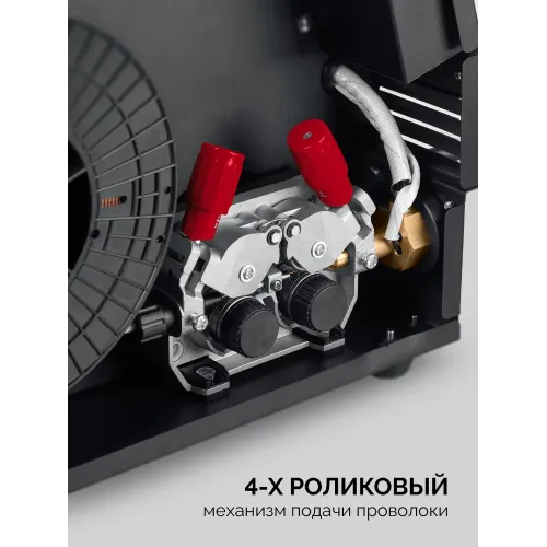 ЗУБР MASTER, MIG / MAG, FCAW, MMA, TIG, 220 А, полуавтомат сварочный, с газом / без газа, горелка ПСГ-220 (ПСГ-М8-220)