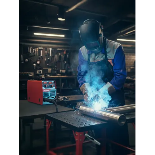 ЗУБР MASTER, MIG / MAG, FCAW, MMA, TIG, 220 А, полуавтомат сварочный, с газом / без газа, горелка ПСГ-220 (ПСГ-М8-220)