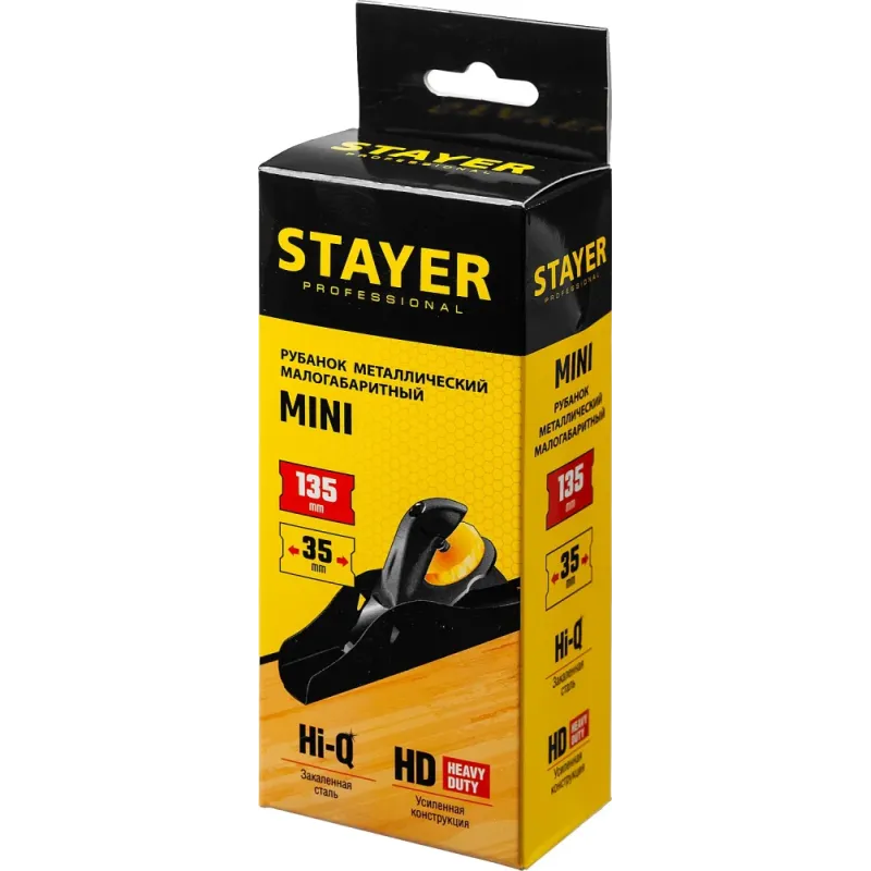 STAYER Mini, 135 х 40 мм, металлический рубанок, Professional (1860)