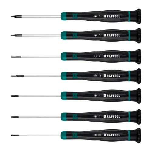 KRAFTOOL Precision 7, 7 предм., Набор отверток (25686)
