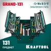 KRAFTOOL GRAND-131, 131 предм., (1/2″+1/4″), универсальный набор инструмента (27978-H131)