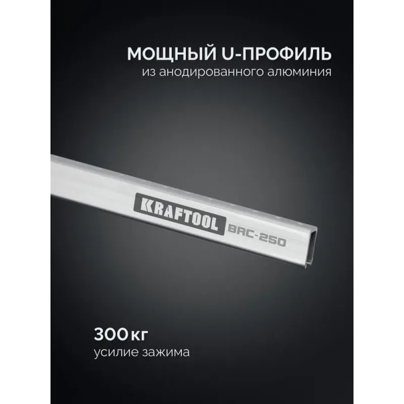 KRAFTOOL BRC-250, 2540/48 мм, высокоточная струбцина-вайма (32313-250)