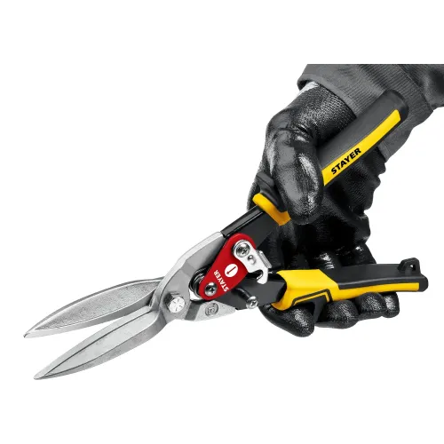 STAYER Cobra, 290 мм, прямые удлинённые ножницы по металлу (23055-29)