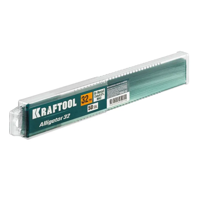 KRAFTOOL Alligator-32, 32 TPI, 300 мм, биметаллическое гибкое полотно по металлу (15942-32)