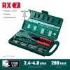 KRAFTOOL RX-7, 360°, 2.4 - 4.8 мм, 280 мм, литой поворотный заклепочник в кейсе (31176-H6)