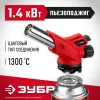 ЗУБР ГМ-350, 1300°C, газовая горелка с пьезоподжигом на баллон с цанговым соединением (55553)