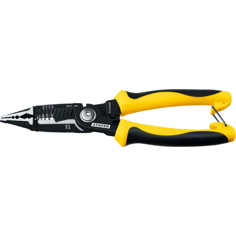 STAYER HERCULES XM-21, 4в1 электромонтажные клещи (23342-21)