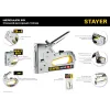 STAYER HERCULES-53, тип 53 (A/10/JT21) 23GA (6 - 14 мм)/13/300, стальной рессорный степлер, Professional (31519)