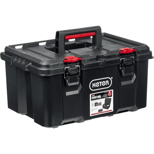 KETER STACKNROLL, 525 х 345 х 260 мм, (21″), пластиковый ящик с крышкой (38398)