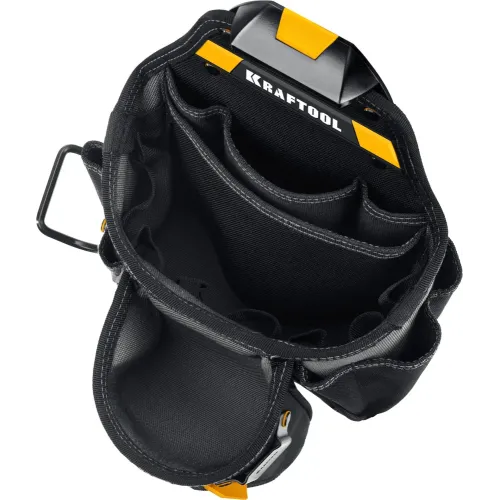 KRAFTOOL KBS-3L пояс монтажника, в комплекте: пояс монтажника и 2 большие сумки (38761)