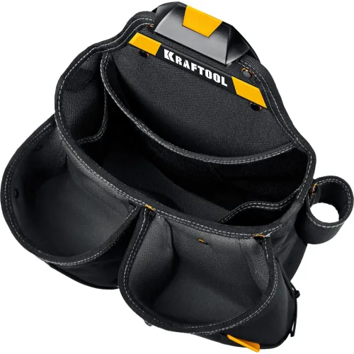 KRAFTOOL KBS-3L пояс монтажника, в комплекте: пояс монтажника и 2 большие сумки (38761)