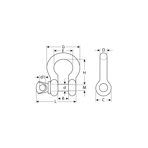 ЗУБР 1 1/4″ (31.2 мм), 1 шт, палец 36 мм, г/п 12 тн, цинк, омегообразная скоба, Профессионал (304525-31)