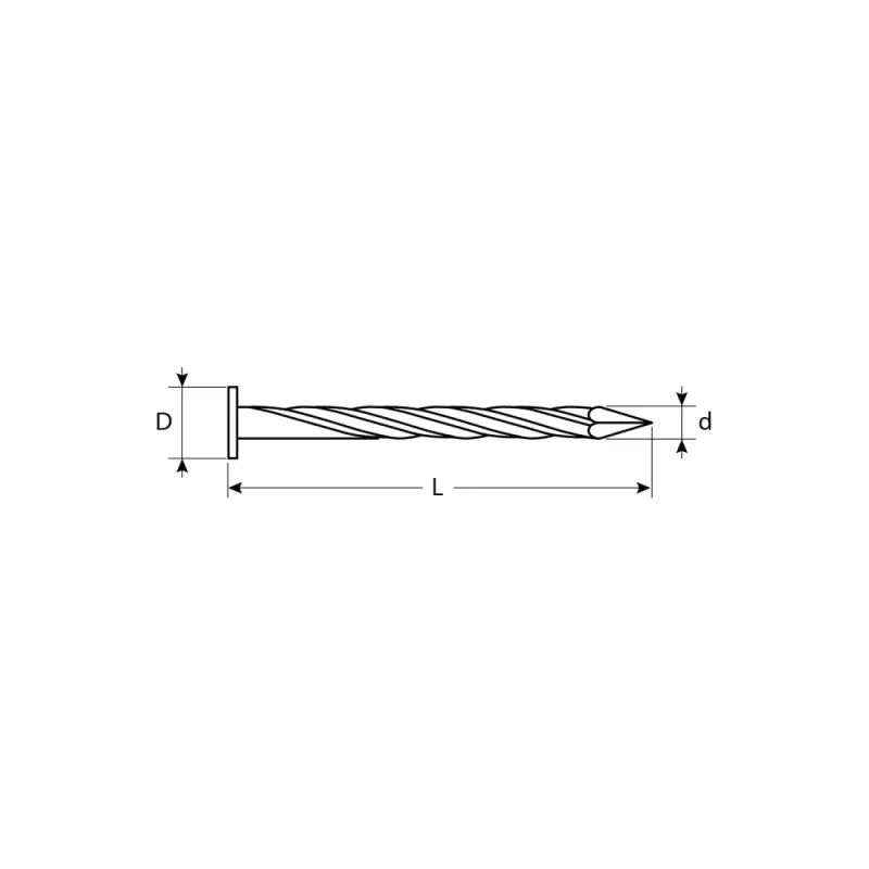 ЗУБР 50 x 2.5 мм, цинк, 5 кг, винтовые гвозди (305270-25-050)