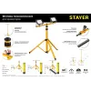 STAYER MAXStable, 1.6 м, телескопический штатив для 2х прожекторов (56922)